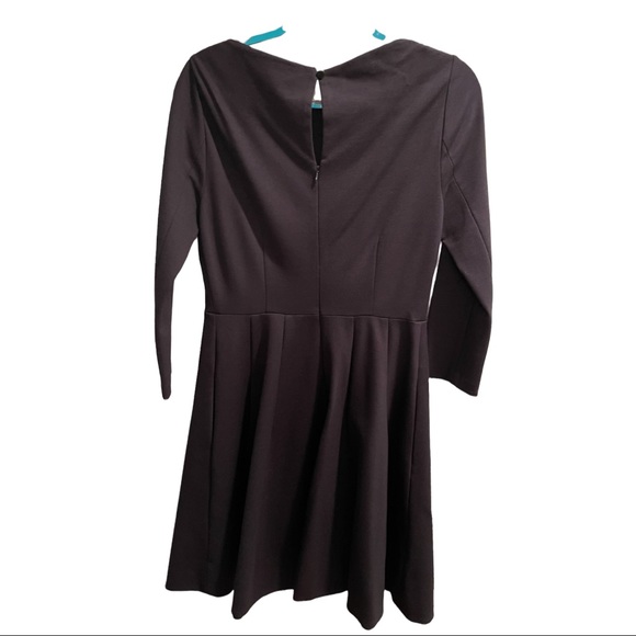 🎉HP🎉Kate Spade Black Boat Neck Classic Long Sleeve Size 8 Night OutDress - Picture 2 of 6